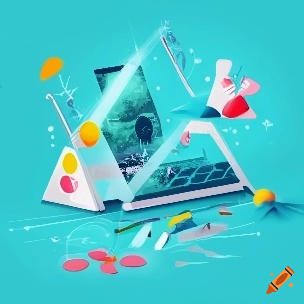 Illustration for a ux design agency promoting innovation and