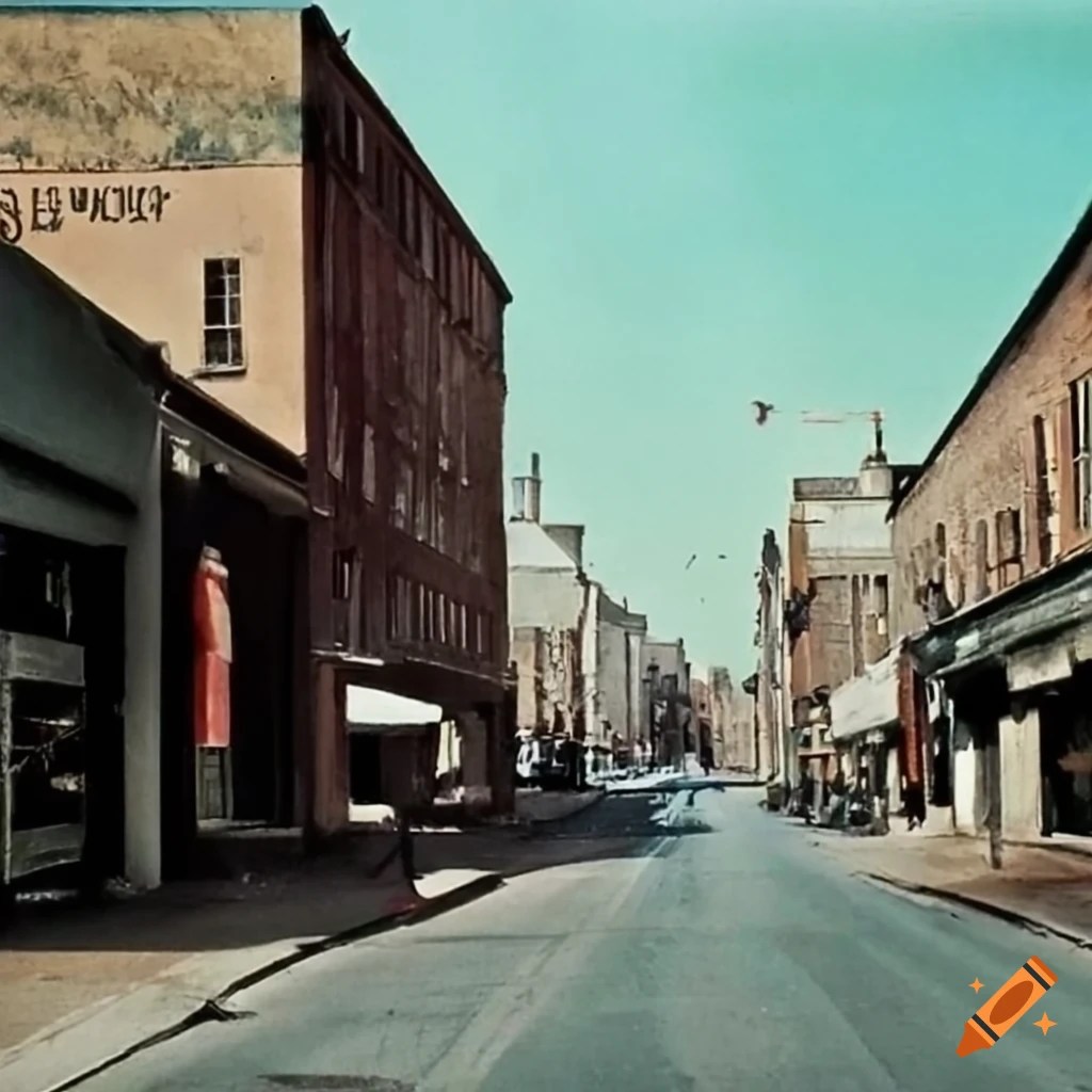 Historic photo of a street in salisbury, rhodesia in 1964