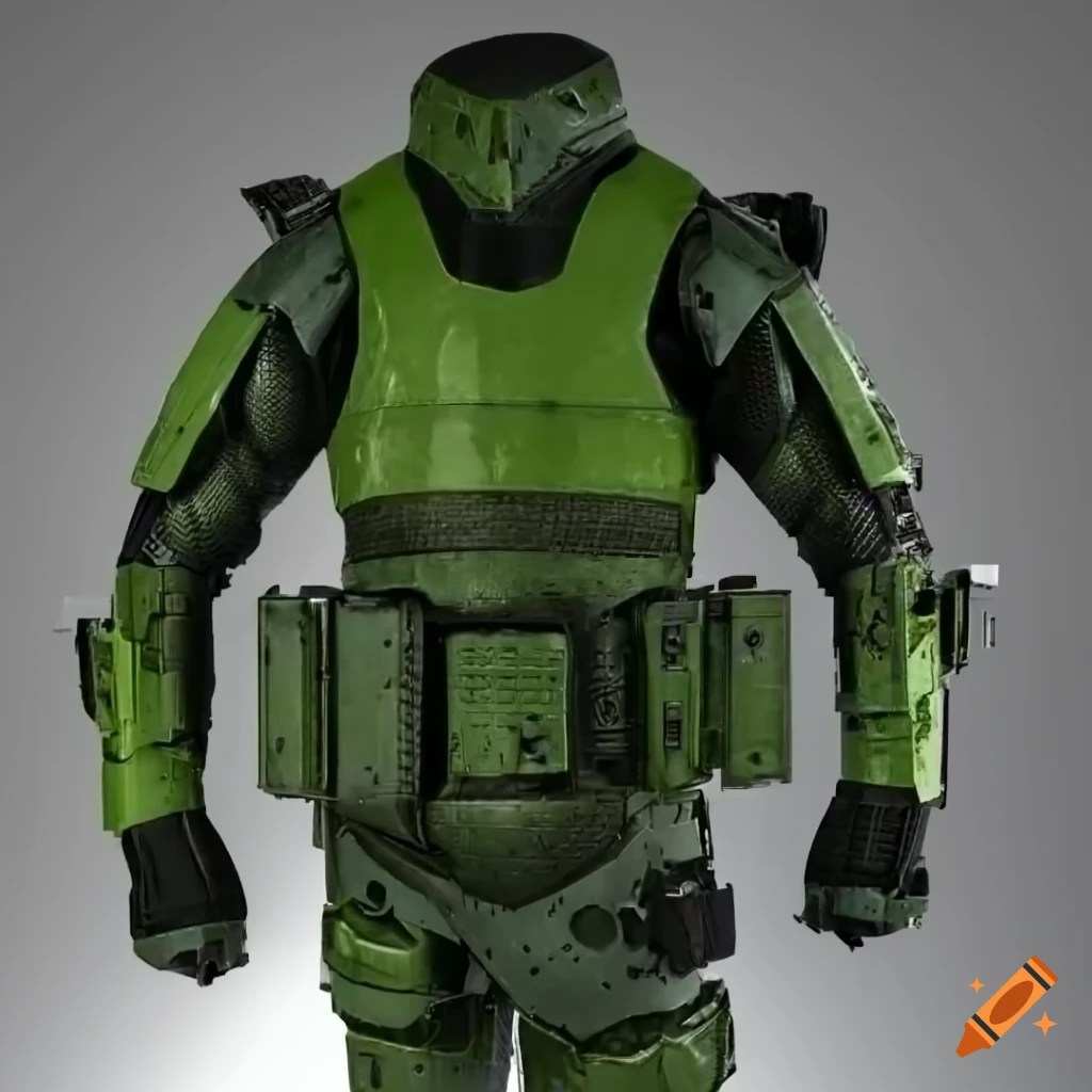 White background of stalker game armor suit on Craiyon