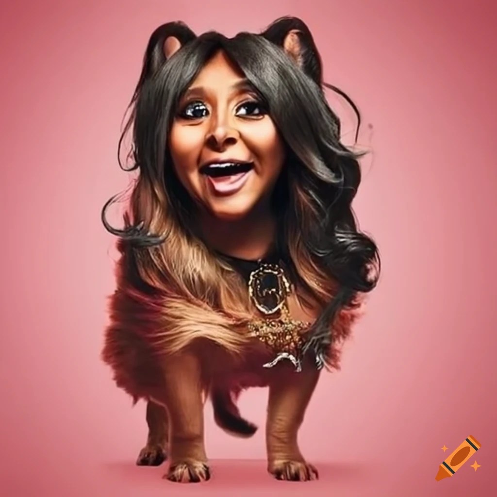 Dog dressed as snooki on Craiyon