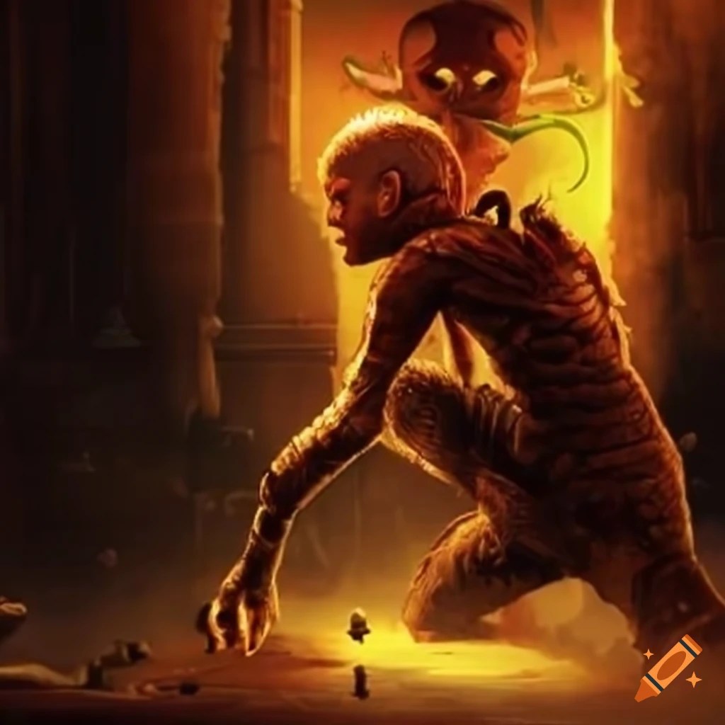 Intricate history of video games on Craiyon