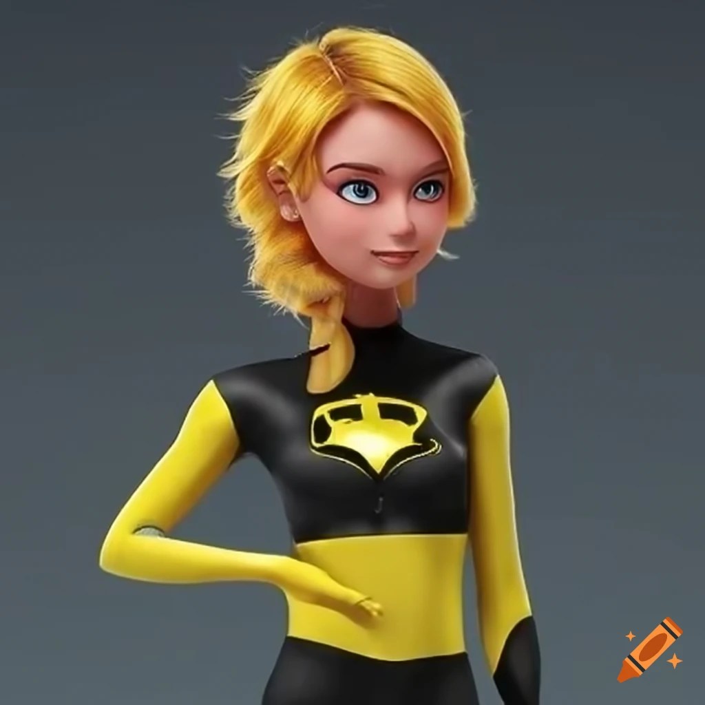Yellowthemed superhero with a canary theme