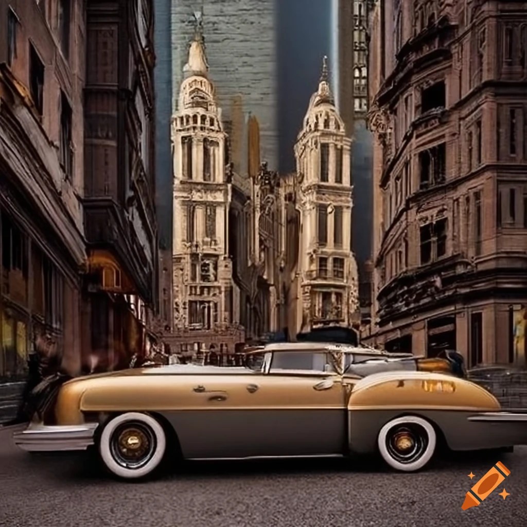 Detailed steampunk artdeco new york city on Craiyon