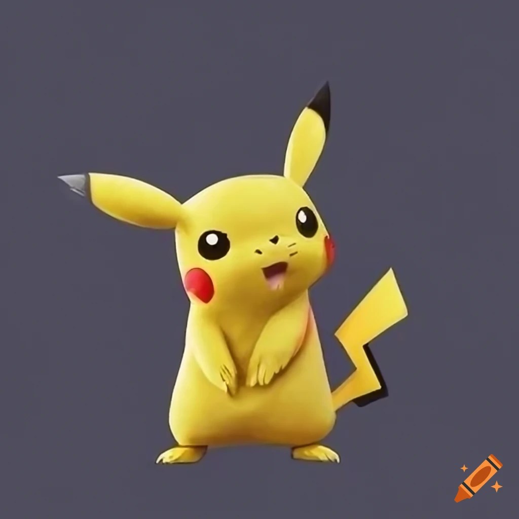 Pikachu cartoon character on Craiyon
