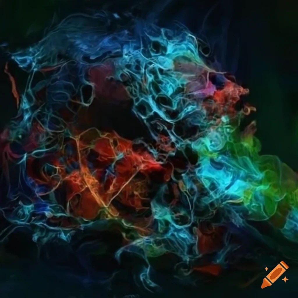 Abstract art created by artificial intelligence on Craiyon