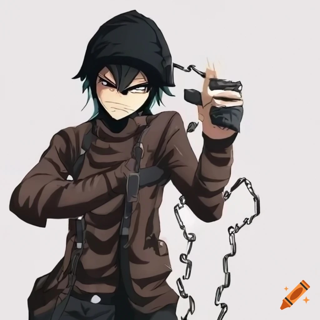 Image Of An Angry Anime Thief With Broken Chains On Craiyon