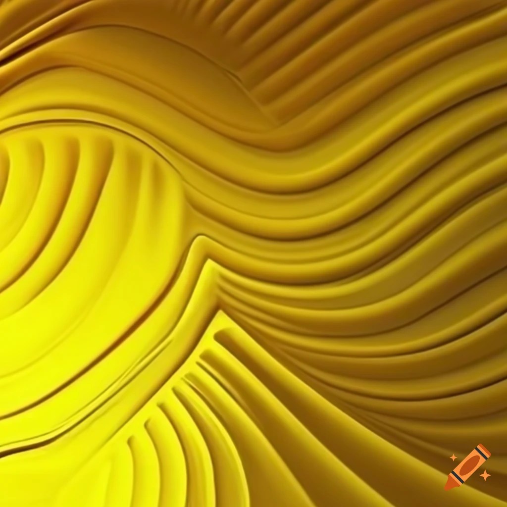 Yellow 3d wallpaper in high definition on Craiyon