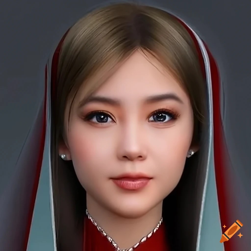 Closeup portrait in traditional art style on Craiyon
