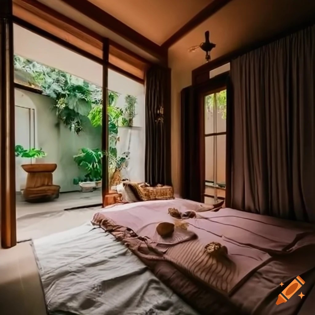Onebedroom airbnb with bali and filipino aesthetics on Craiyon