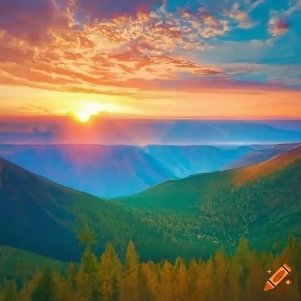 Kazakhstan nature on Craiyon