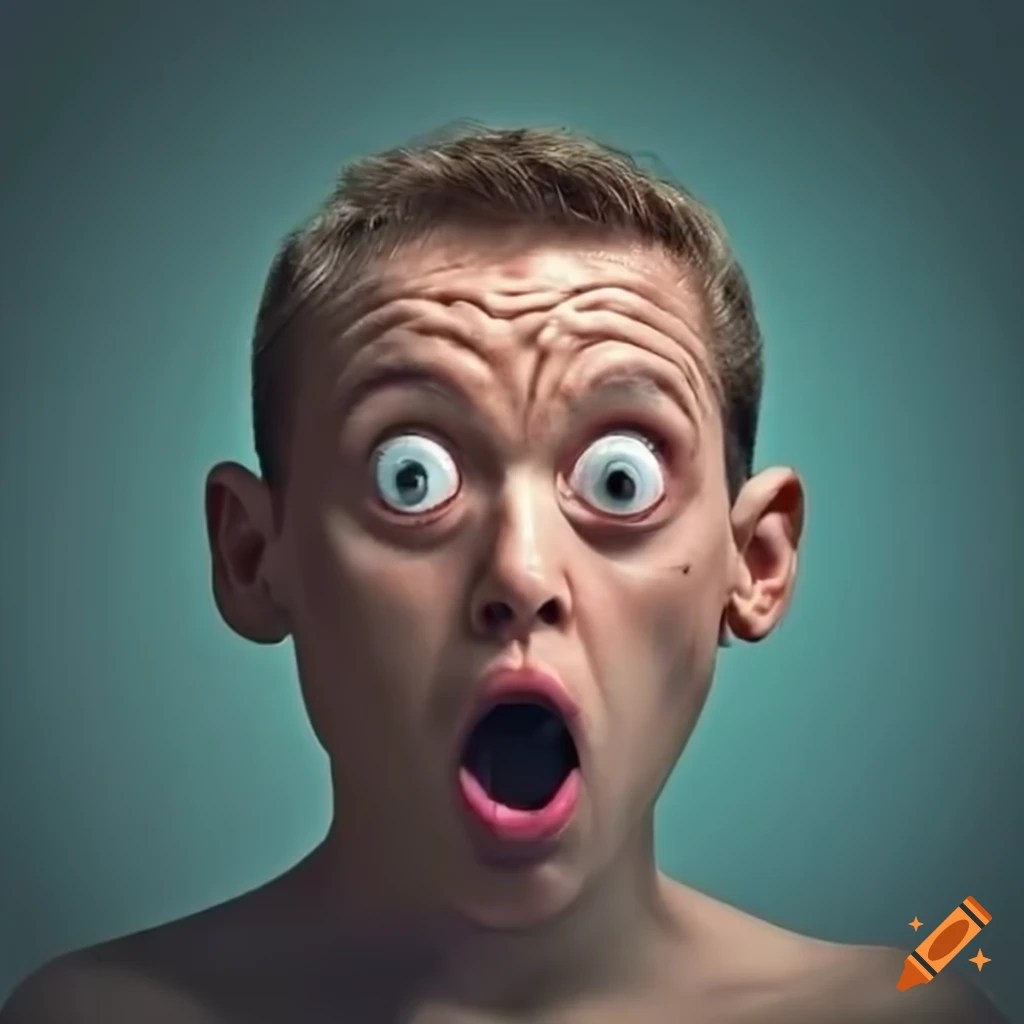 Person with a shocked expression