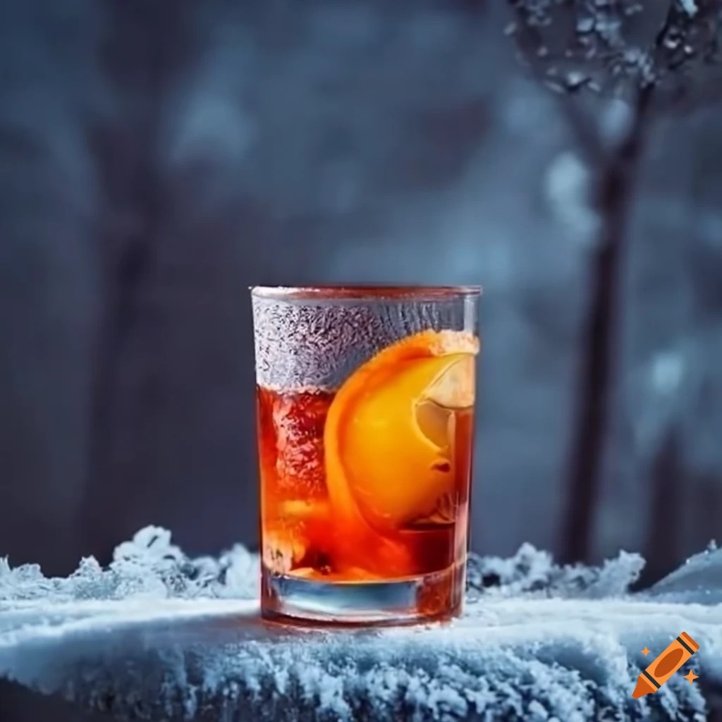 Winter negroni cocktail on Craiyon
