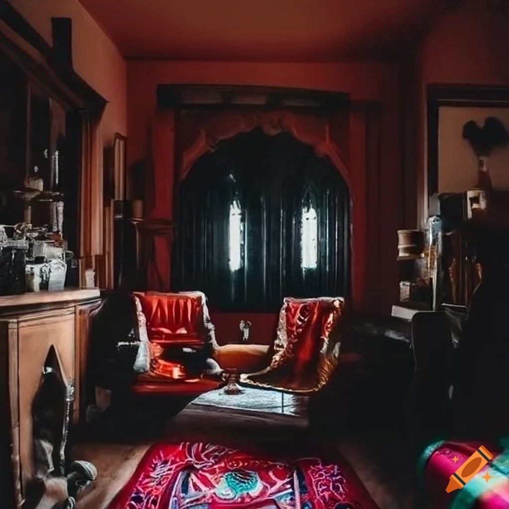 African gothic living room