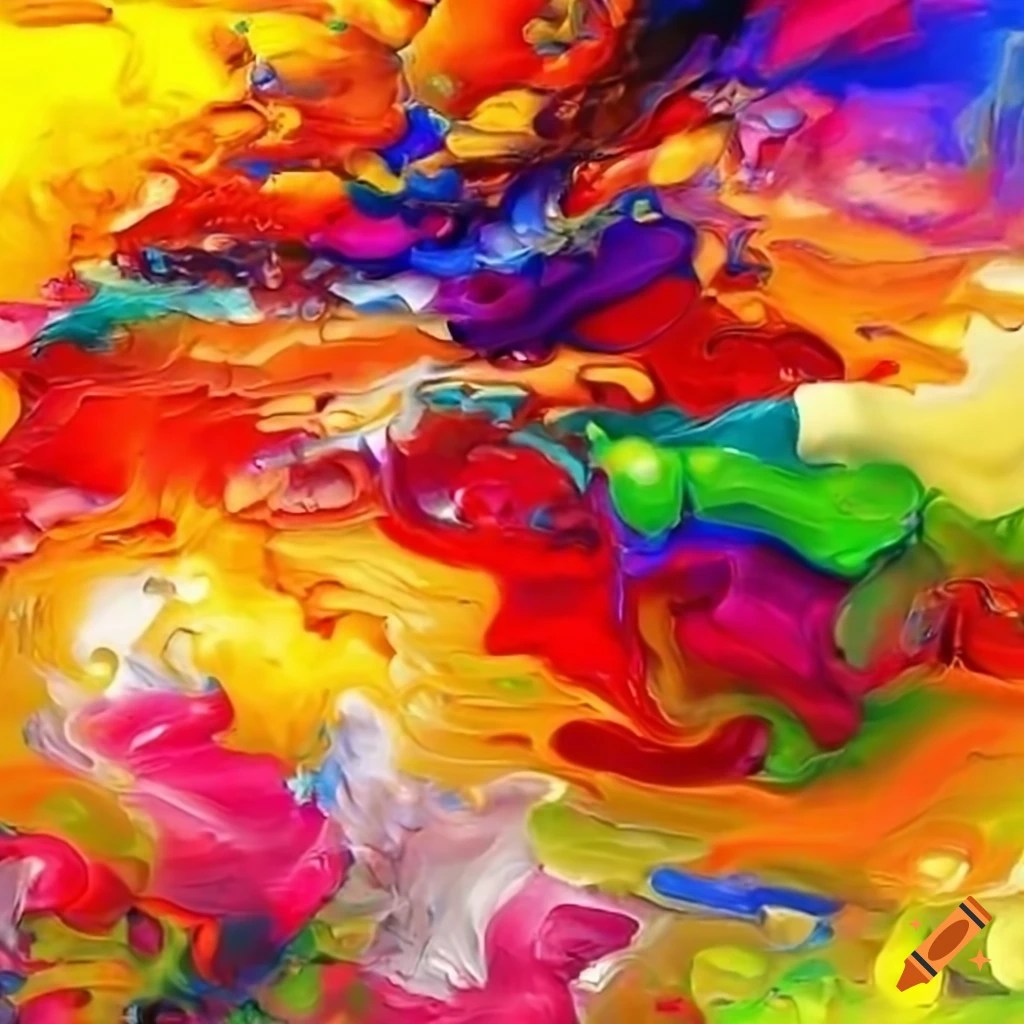 Abstract artwork of basic materials on Craiyon