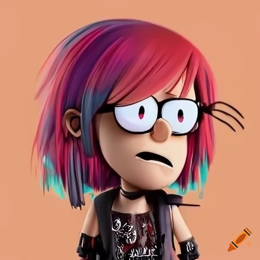 Image of emo loud house characters on Craiyon