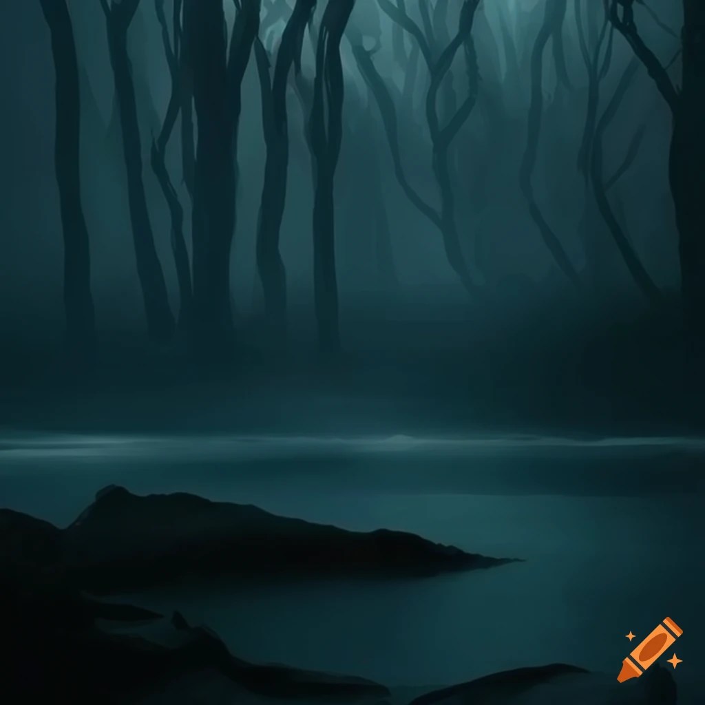 Dark sea and forest wallpaper for iphone on Craiyon
