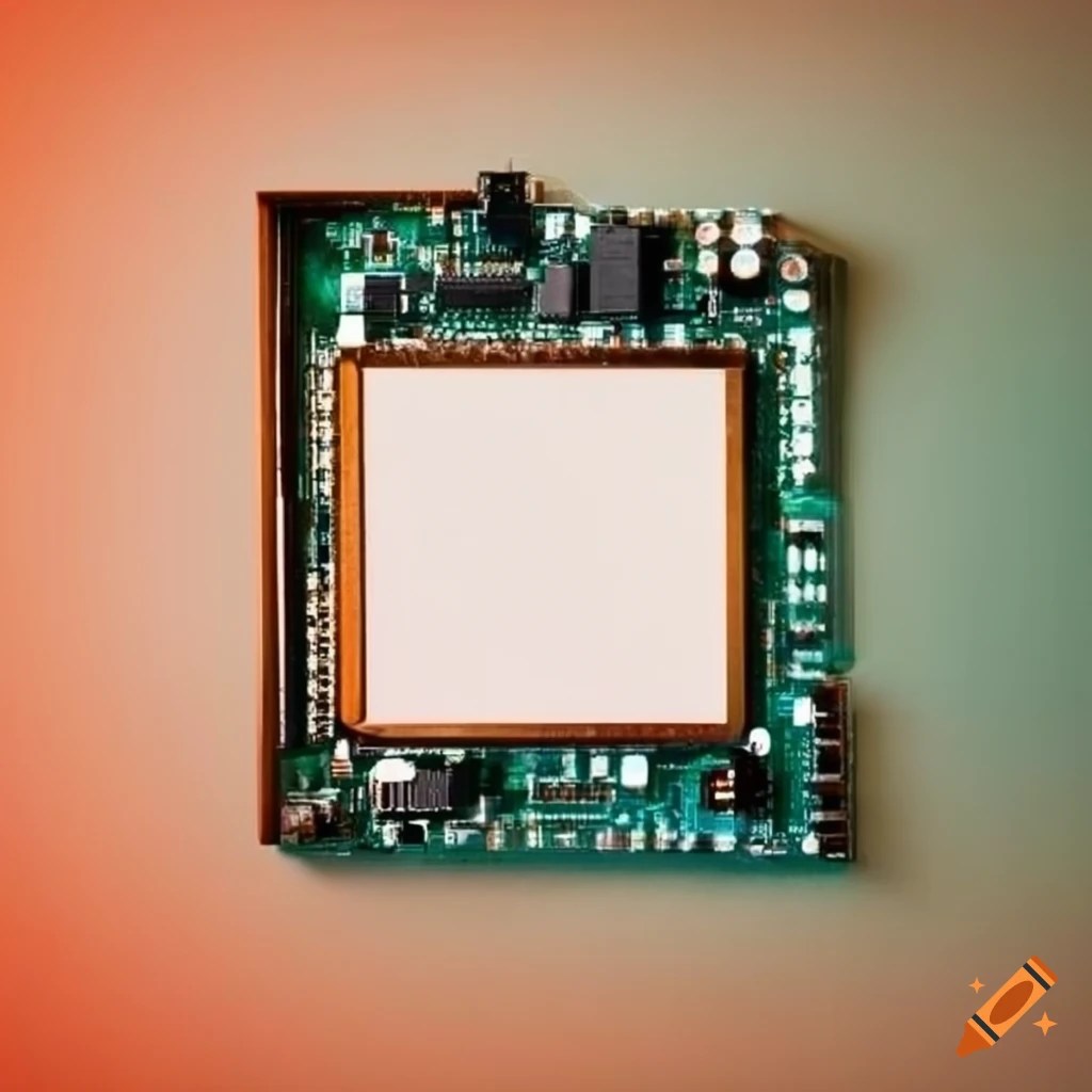 Robot inspecting a digital camera sensor on Craiyon