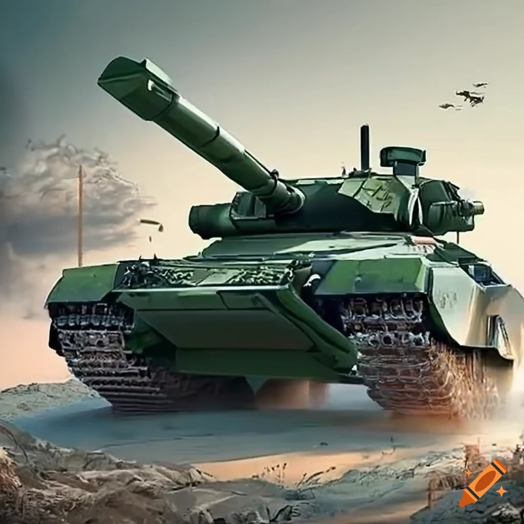 Modern tank illustration on Craiyon