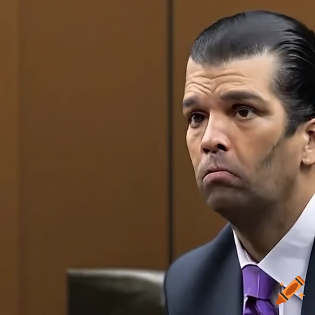 Don jr crying in court on Craiyon