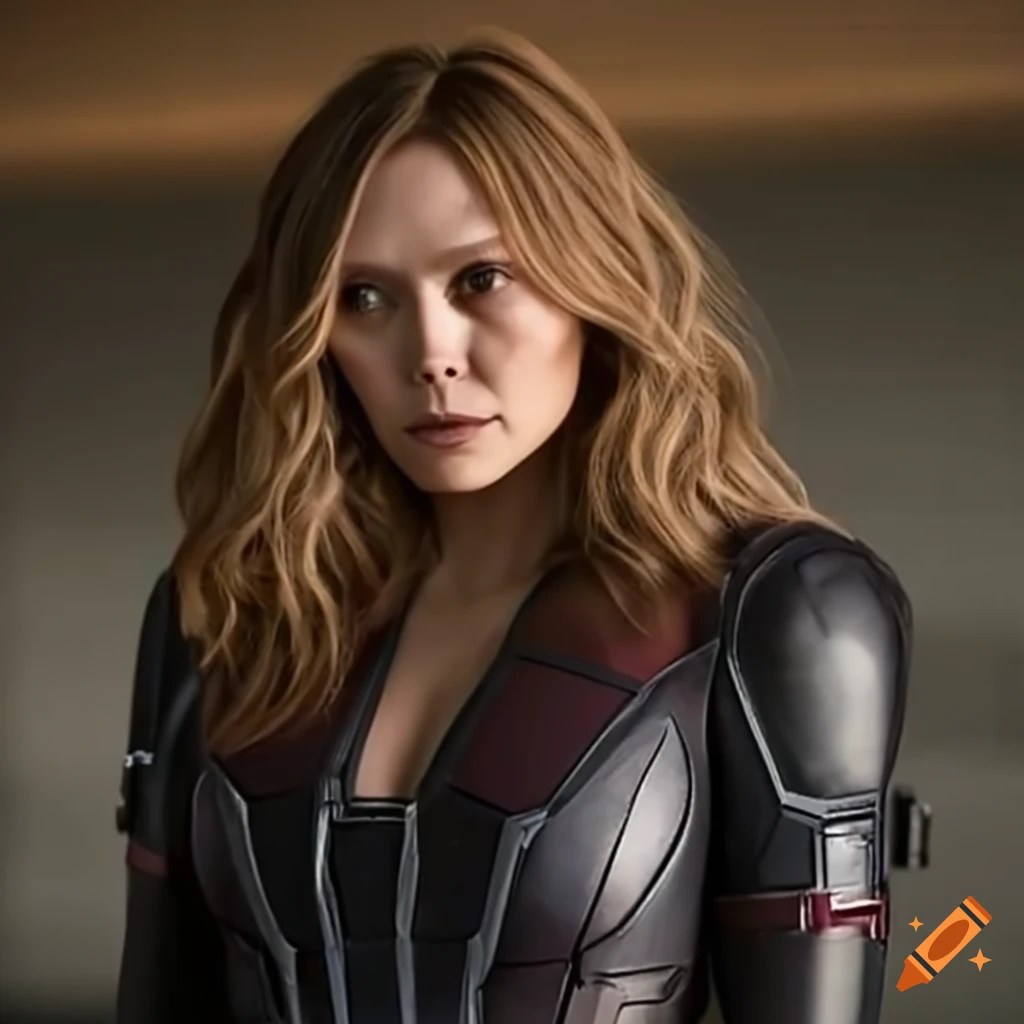 Elizabeth olsen as black widow in iron man 2