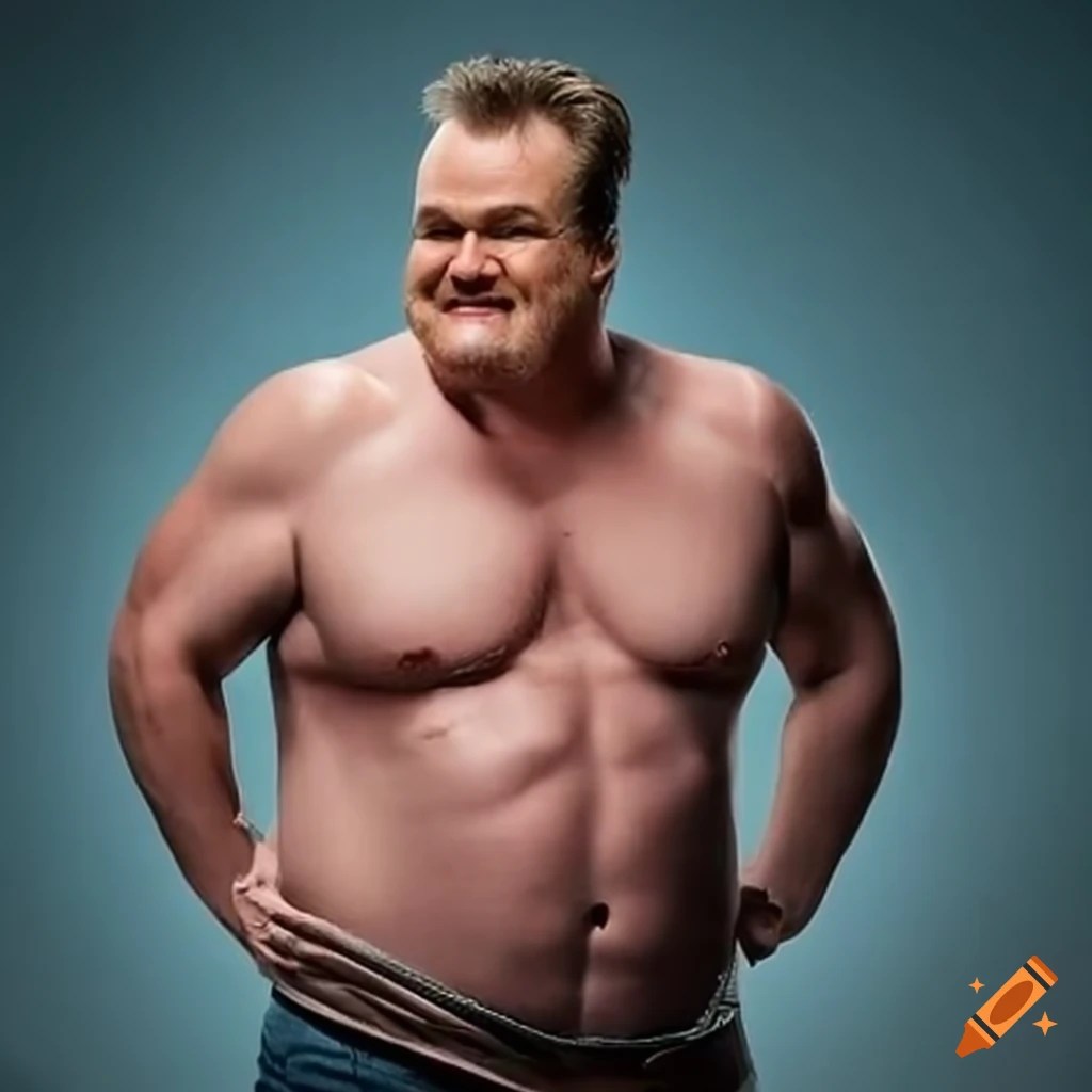 Eric stonestreet showcasing his physique on Craiyon