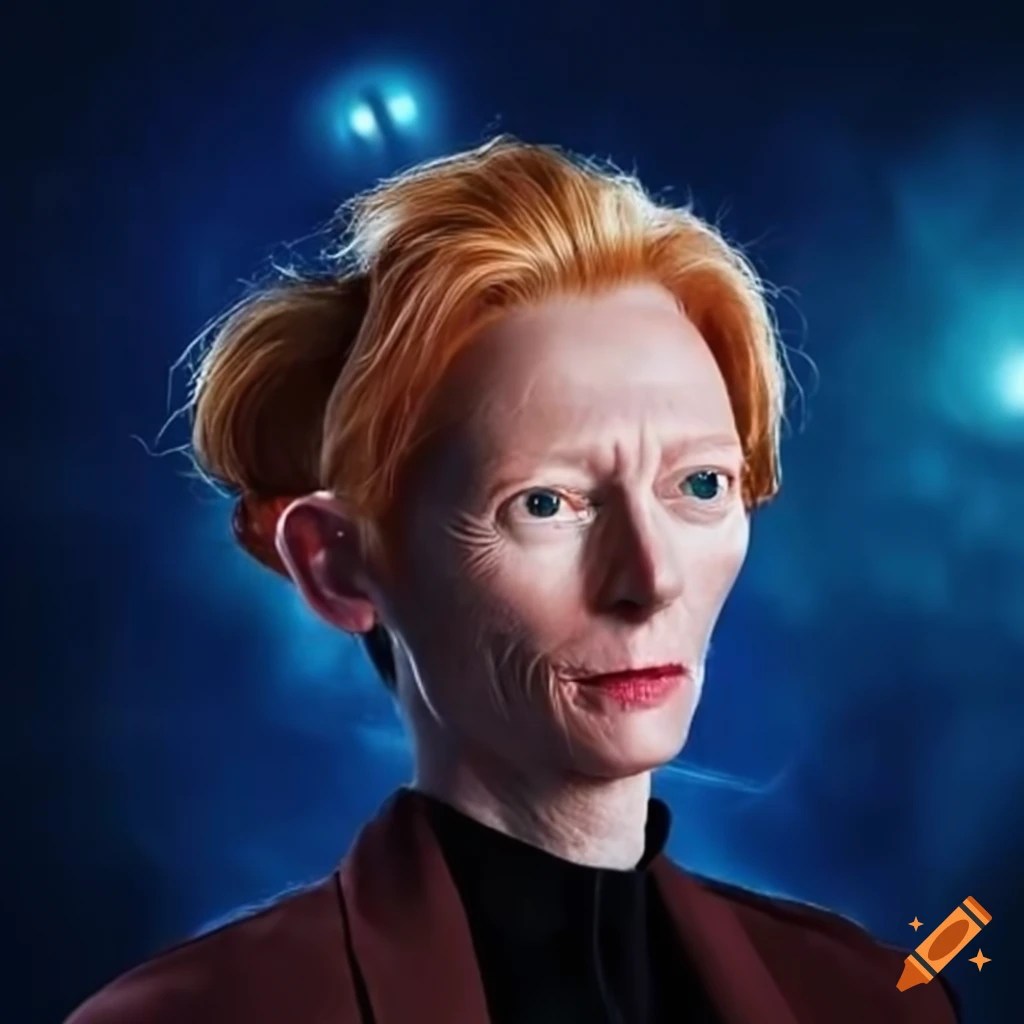 Tilda swinton as doctor who on Craiyon