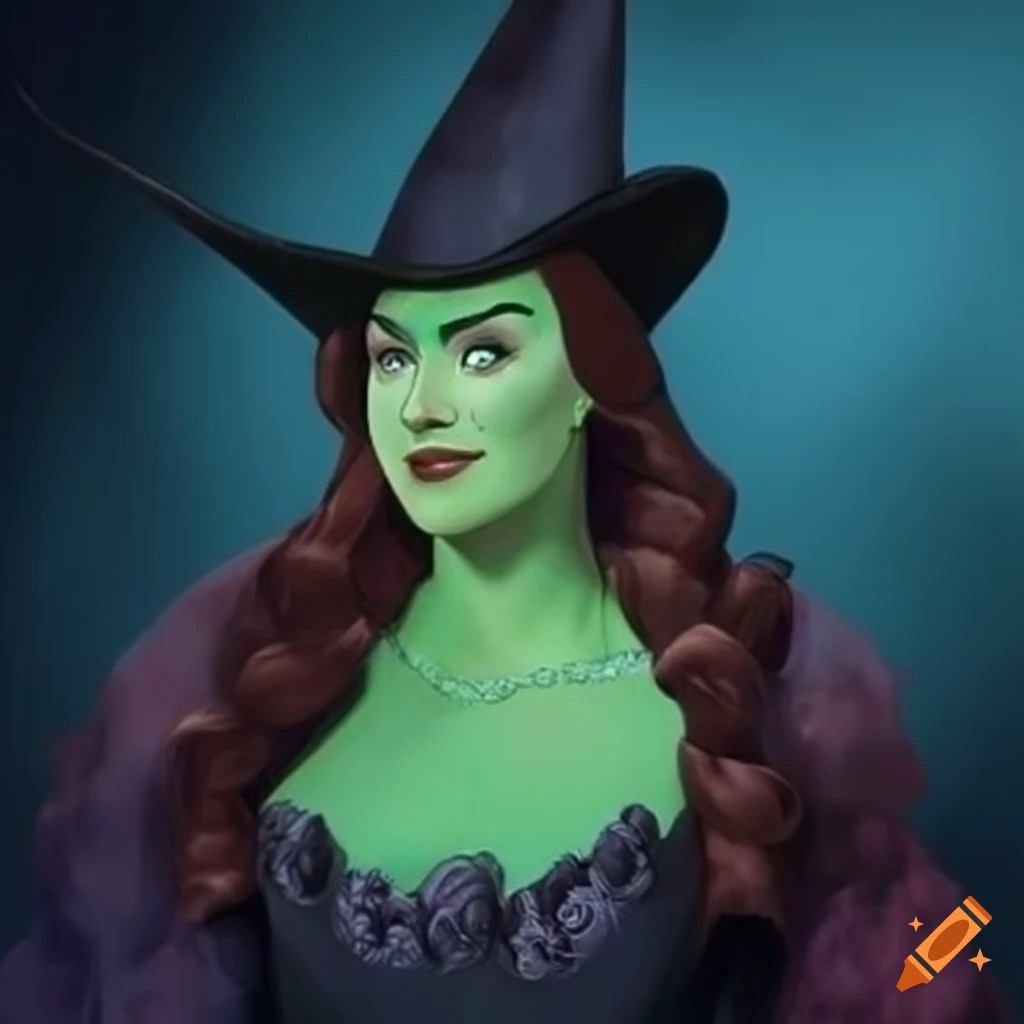 Disney version of elphaba from wicked on Craiyon