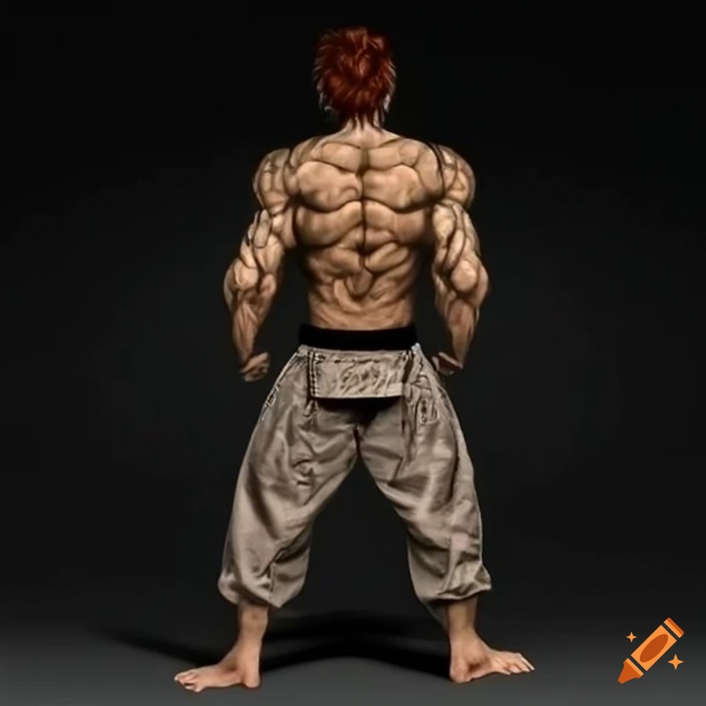 Baki the grappler in brazilian jiu jitsu kimono on Craiyon