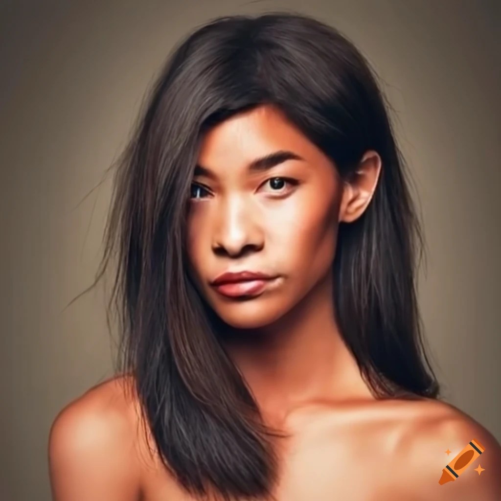 Portrait of a native hawaiian woman in traditional attire