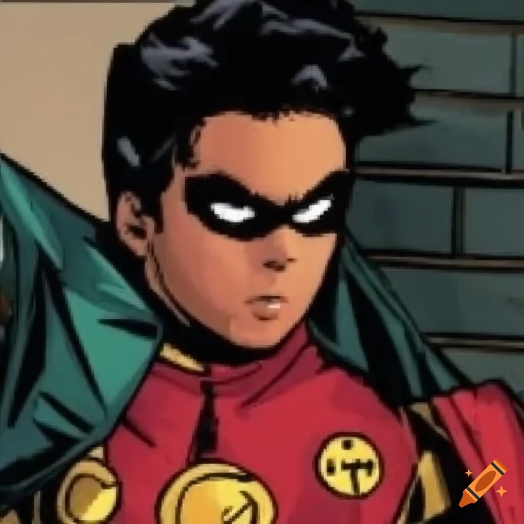 Baby keem as robin from dc comics
