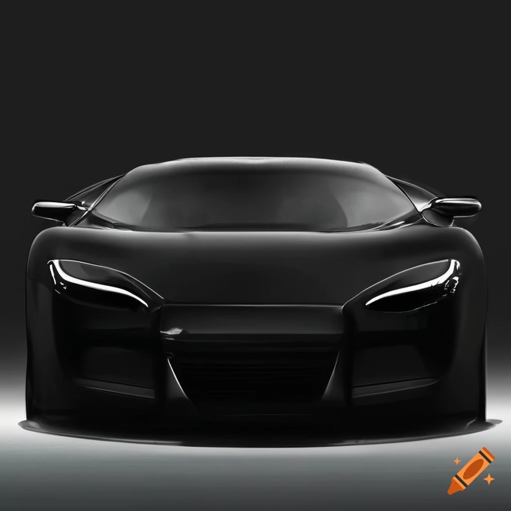 Fast black car on Craiyon