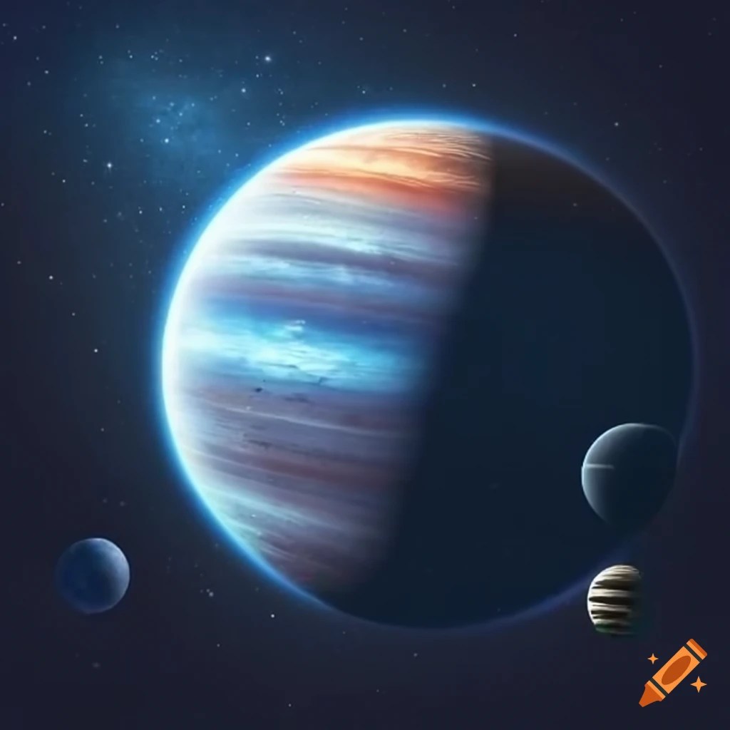 Night sky with of the solar system on Craiyon