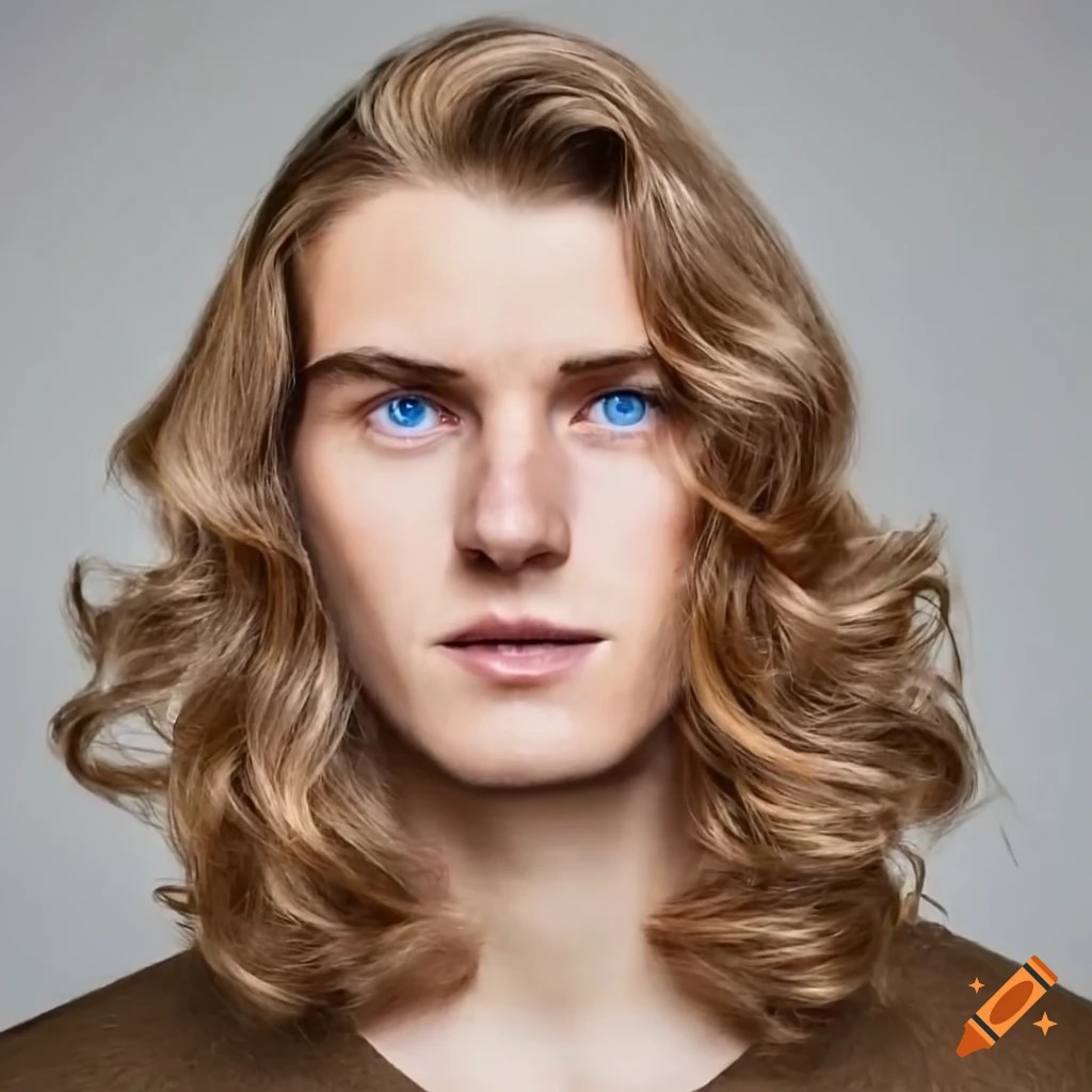 Portrait of a young prince with blue eyes on Craiyon