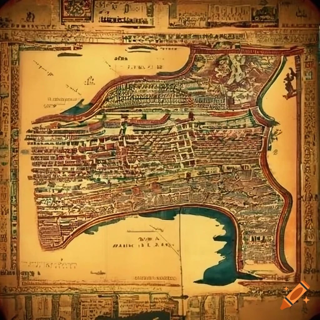 Ancient map of alexandria egypt on Craiyon
