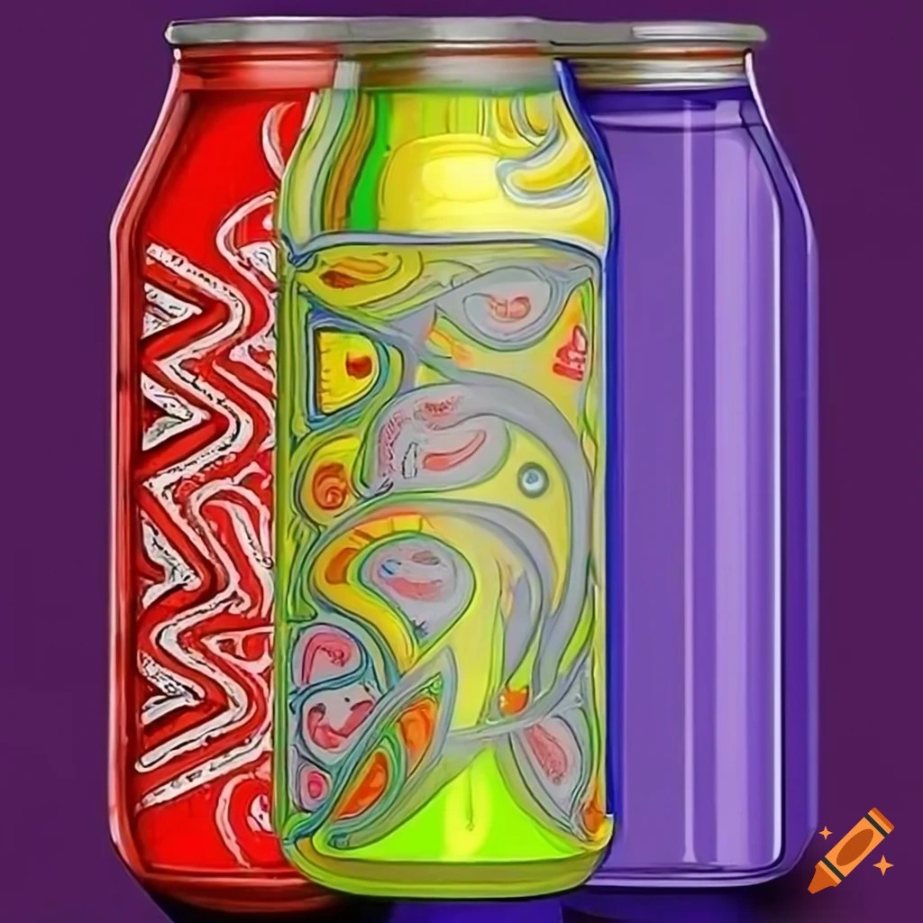 Closeup photo of a cold beer can on Craiyon