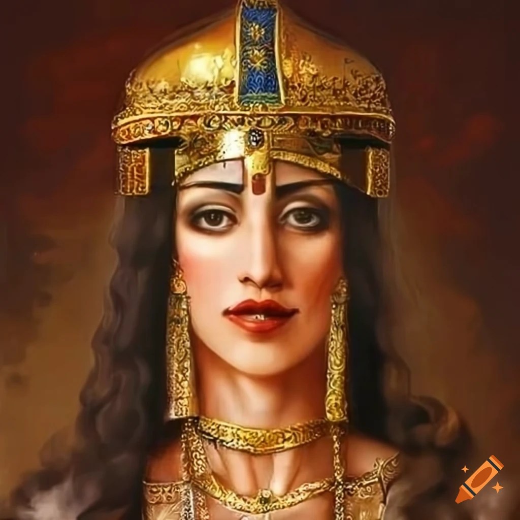 Portrait of persian emperor xerxes and queen esther on Craiyon