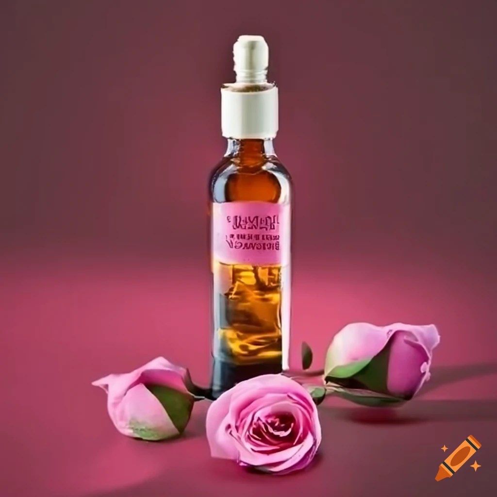 Rose infused oil on Craiyon