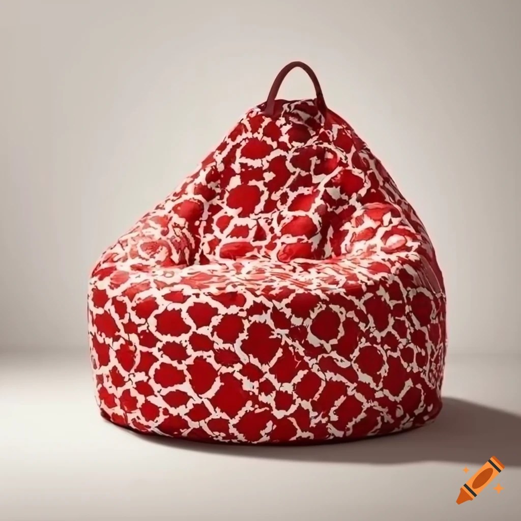 Italian pattern bean bag chair on Craiyon