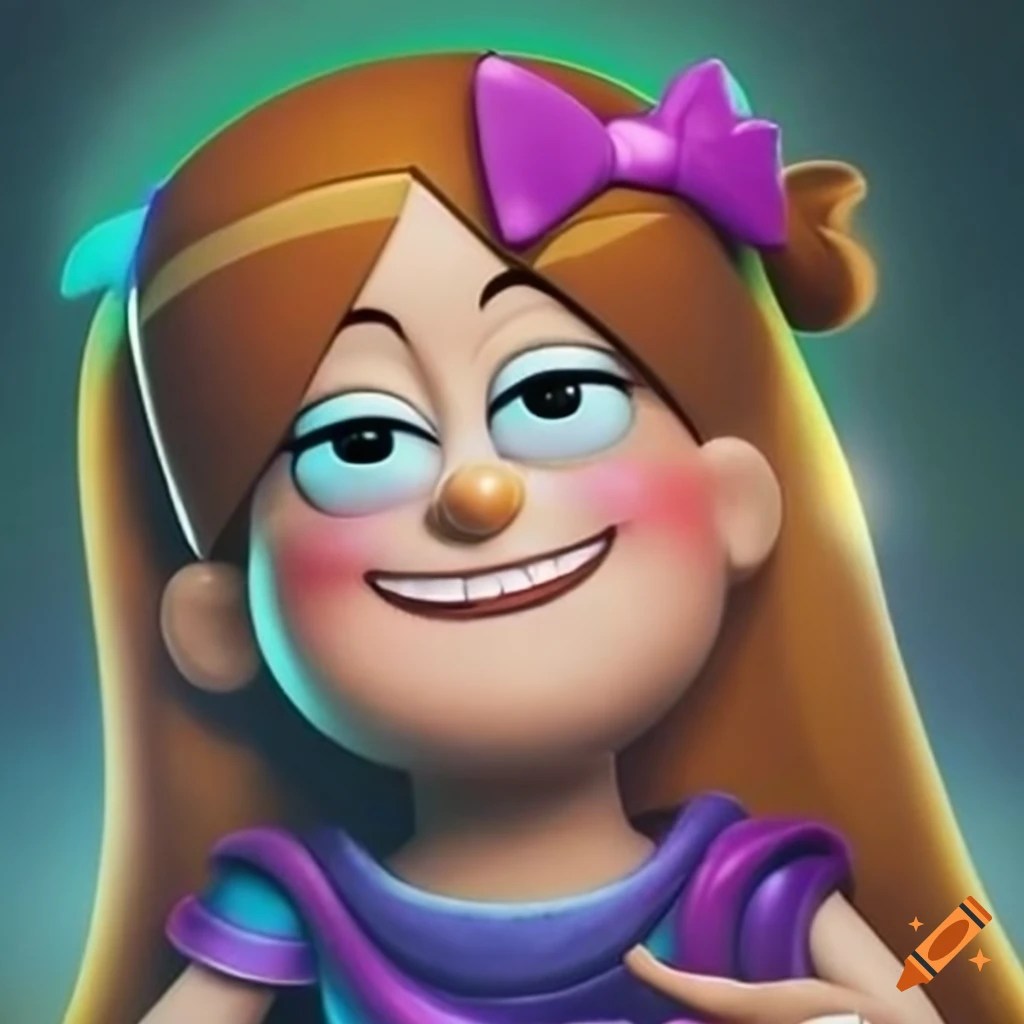 Photorealistic depiction of mabel pines as the goddess venus on Craiyon