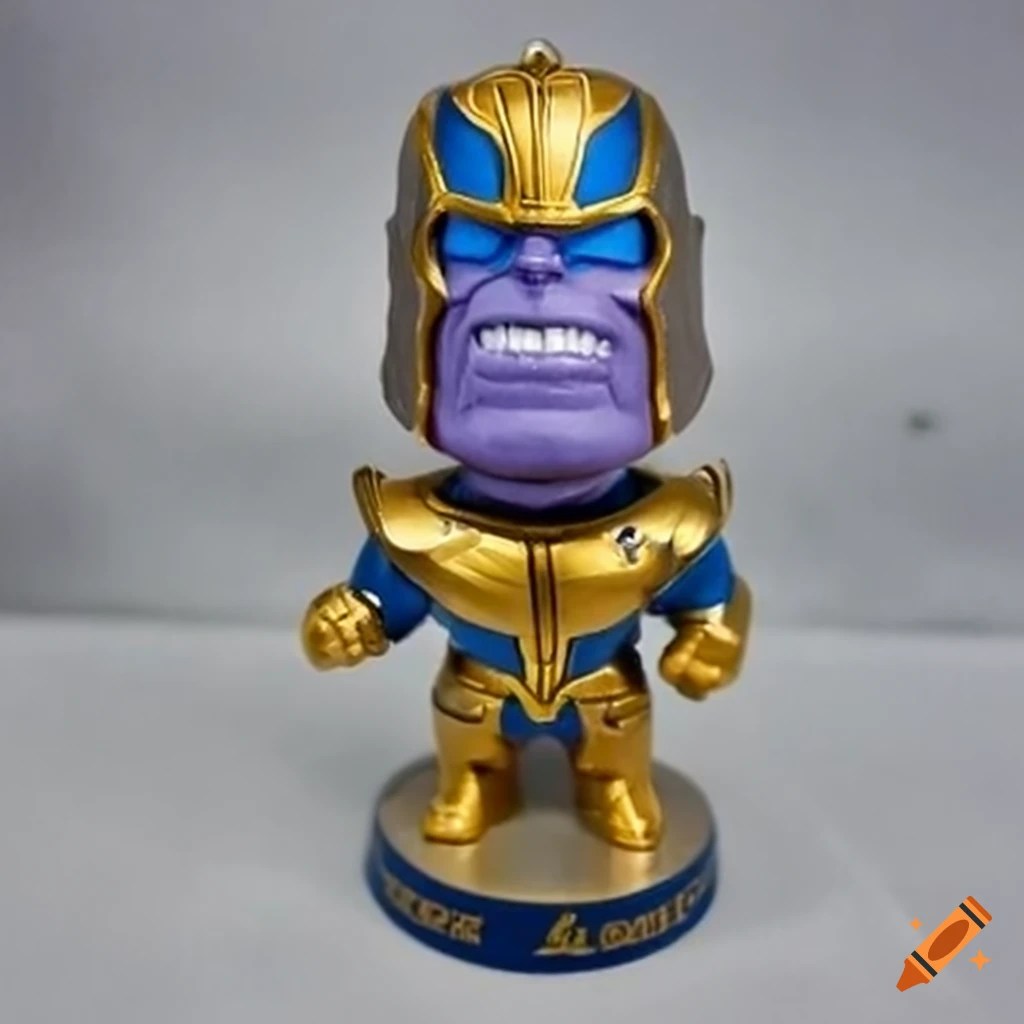 Thanos bobblehead figure on Craiyon