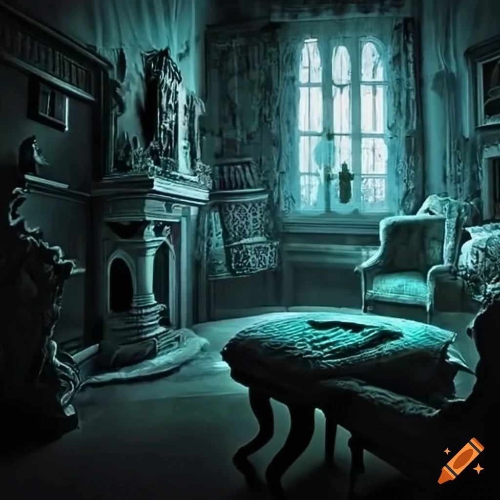 Creepy Living Room Drawing