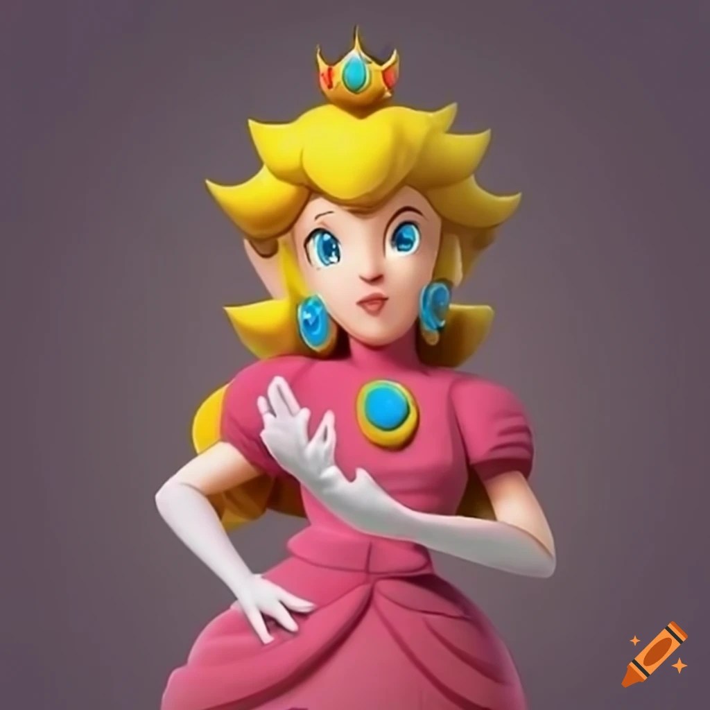 Princess peach character on Craiyon
