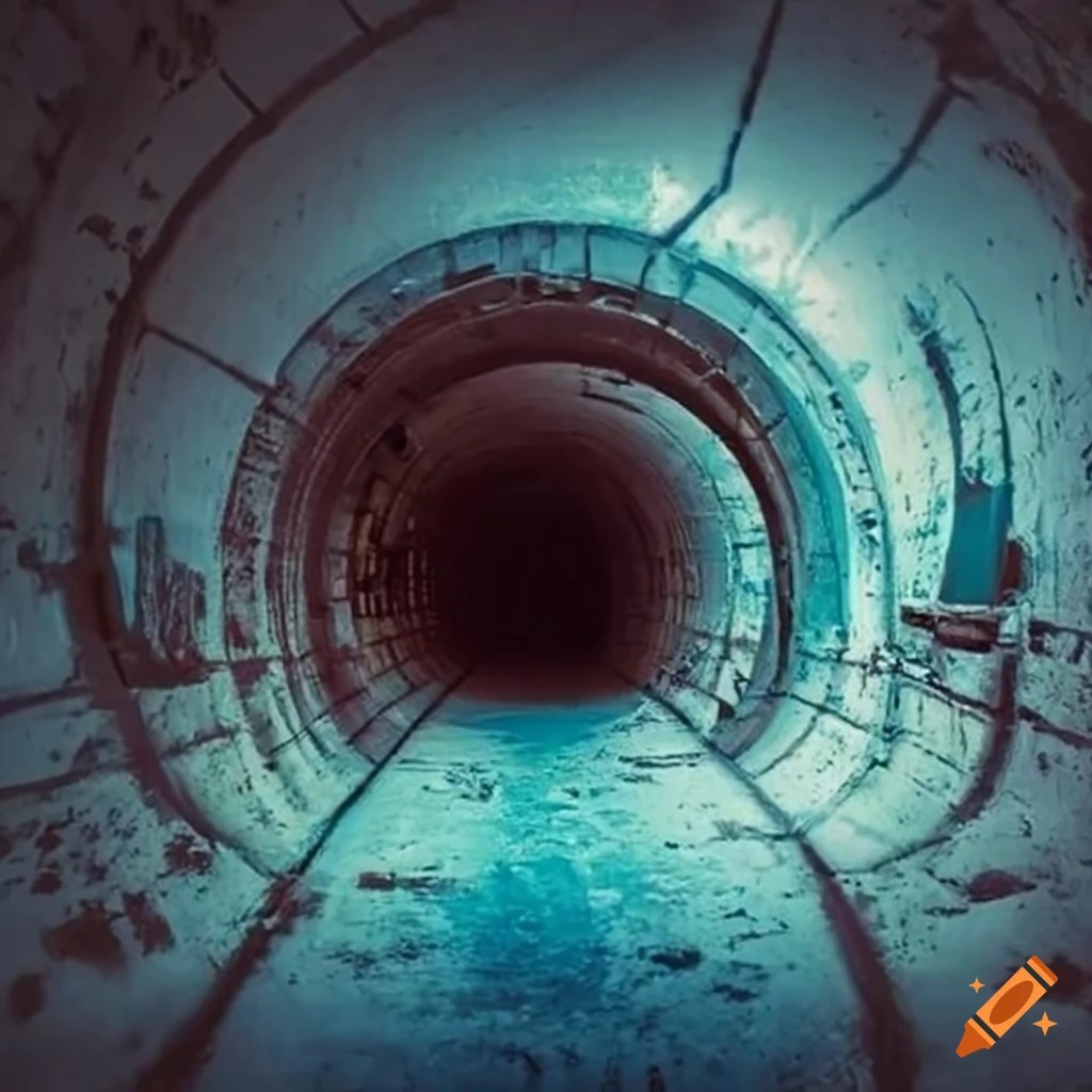 Sewer tunnel on Craiyon