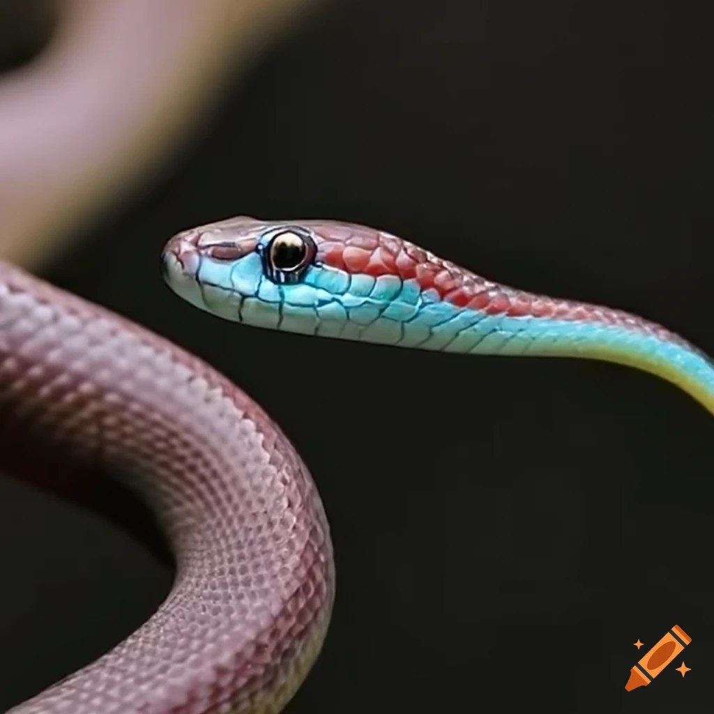 Color changing snake on Craiyon