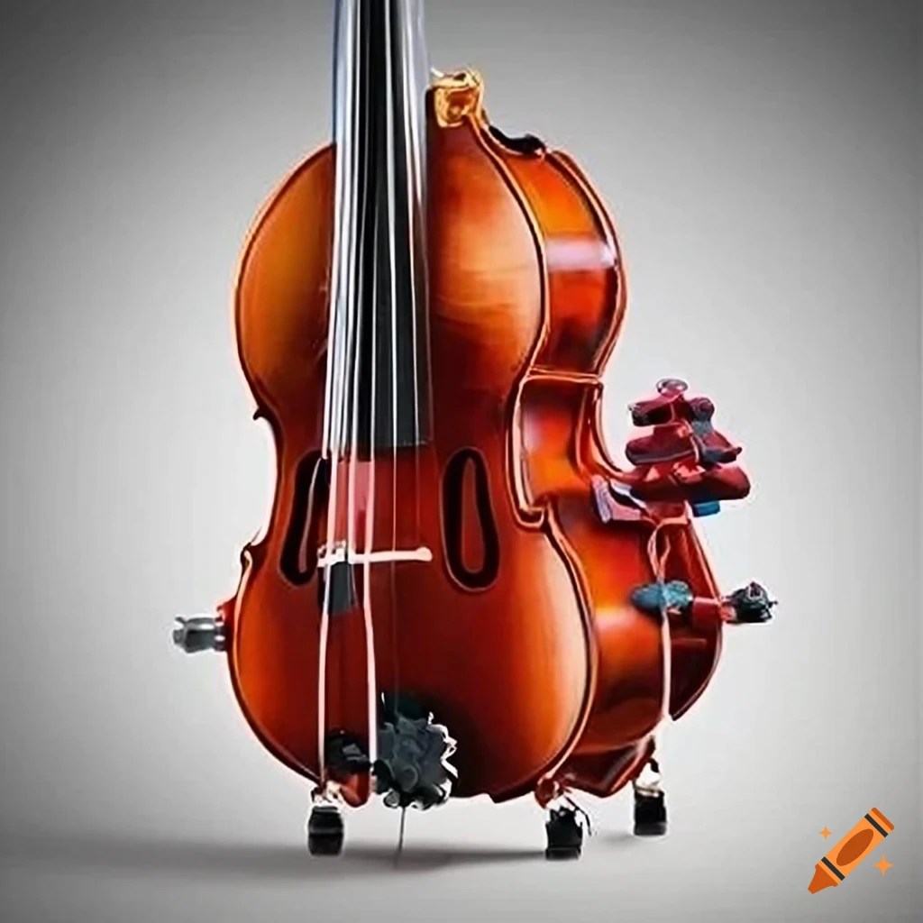 Musical instruments illustration including violin, flute, drums, viola, cello, oboe