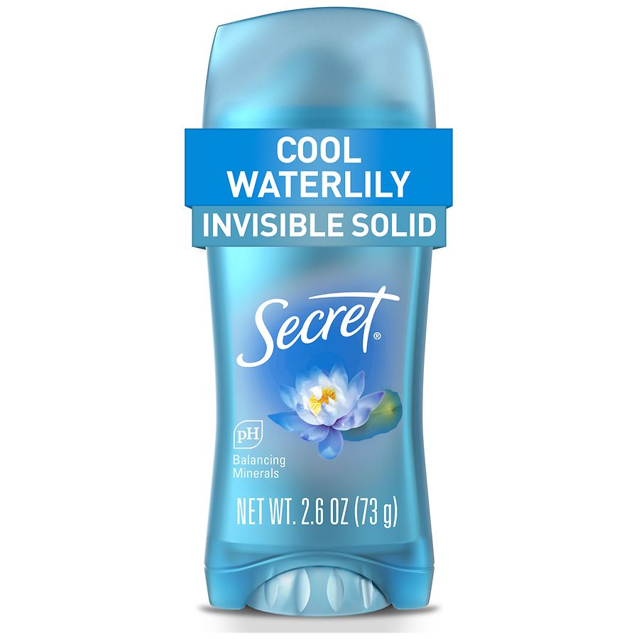 Secret Fresh Invisible Solid Antiperspirant and Deodorant Water Lily