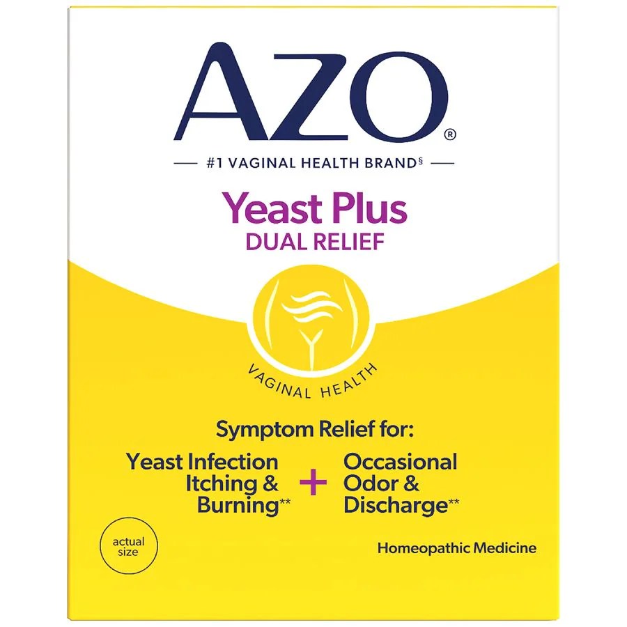 AZO Yeast Infection Symptom Treatment Tablets Walgreens