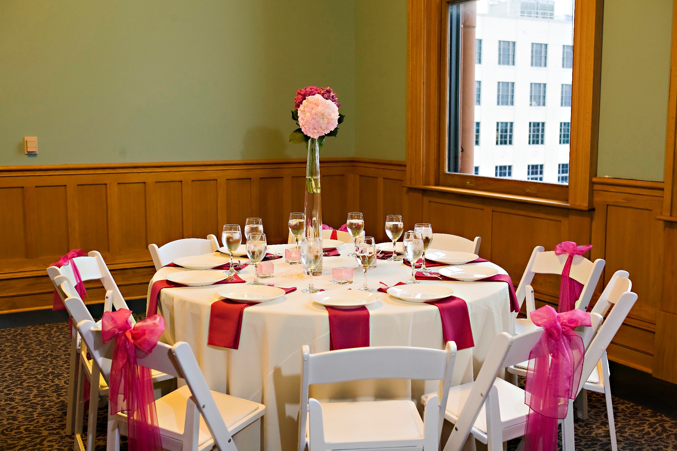 Pink table setting Weddingbee Photo Gallery