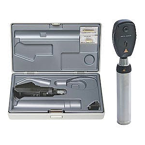 Set Equipo Oftalmoscopio HEINE Beta 200S y Retinoscopio Franja Beta 200 LED, en Estuche Rígido