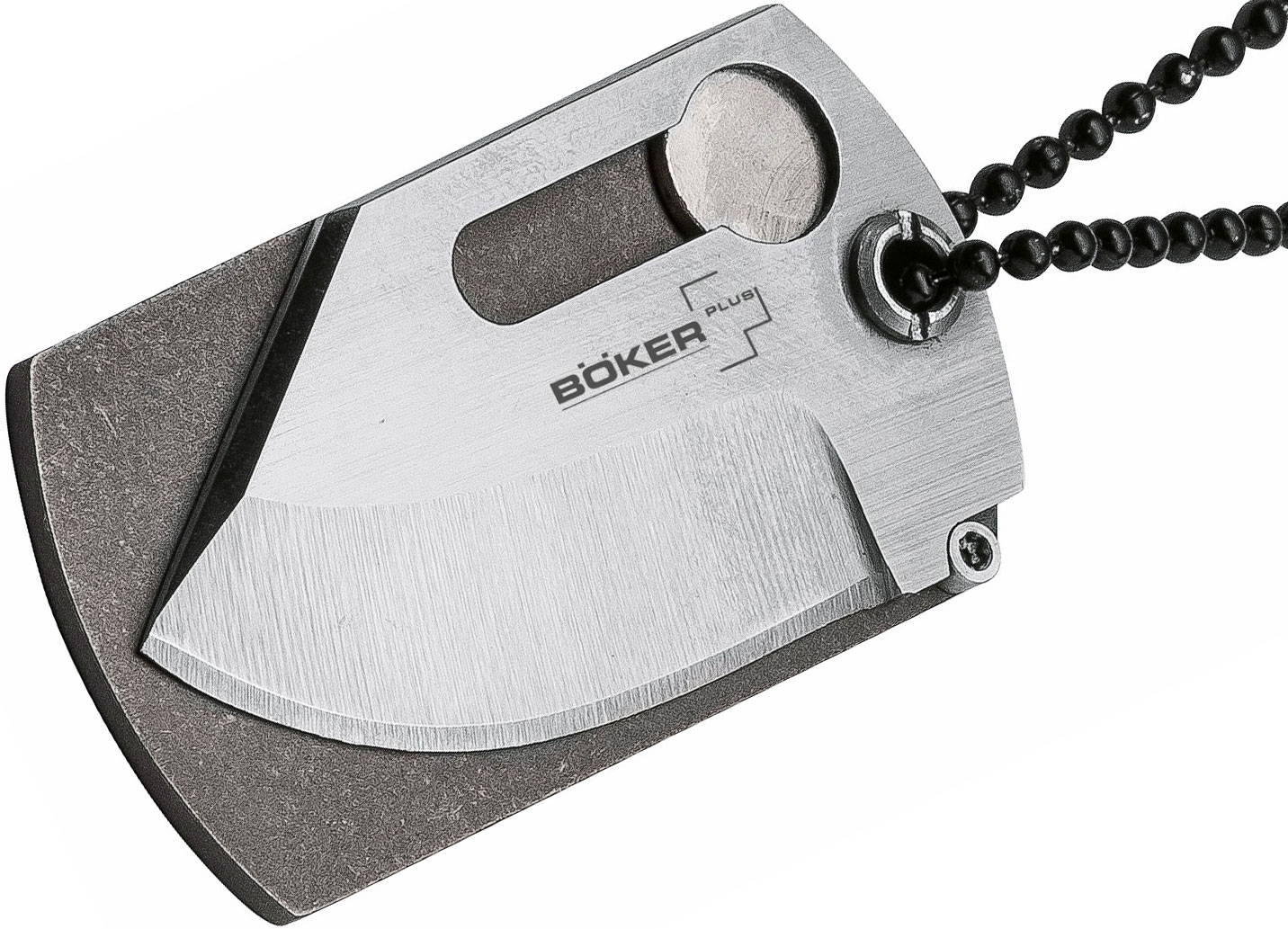 Boker Plus KTK Kubasek Dog Tag Knife 1.75" Satin Blade